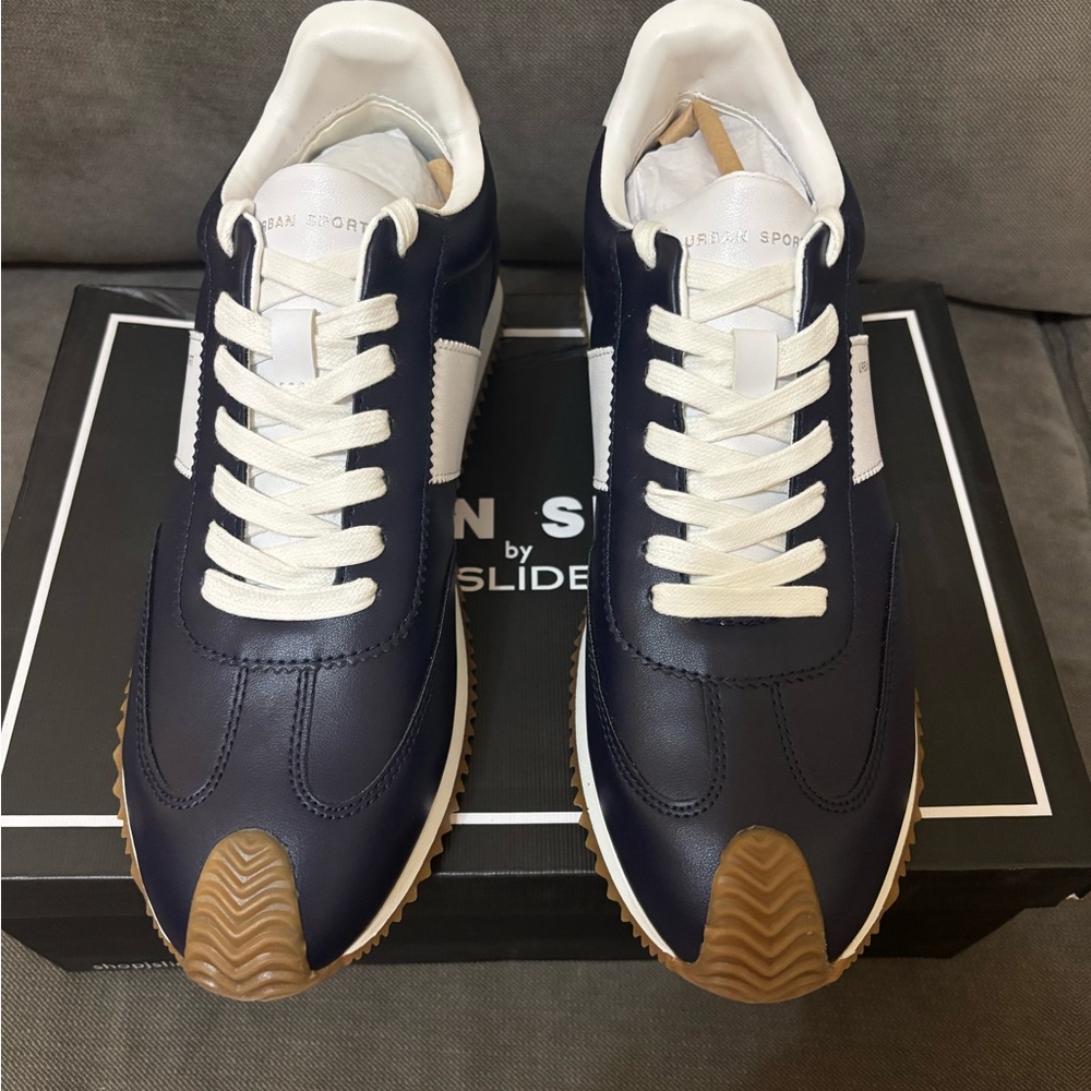 Urban Sports Women’s Navy Sneakers - Picture 4 of 6